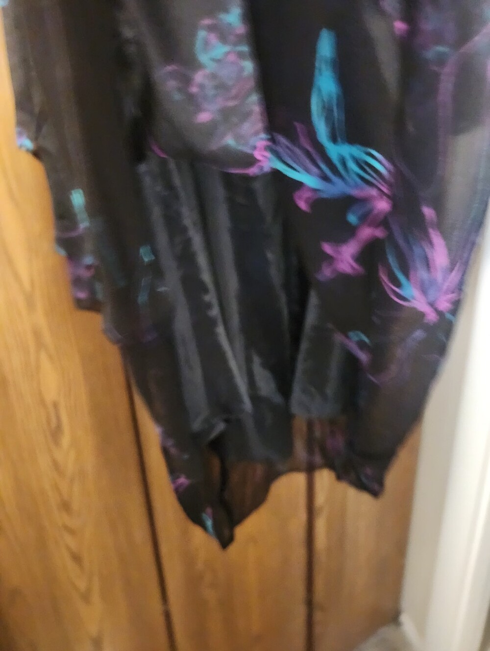 Jones New York Black Dress Floral Print - Picture 4 of 9